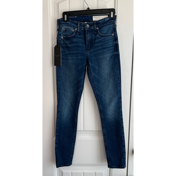 NWT Rag & Bone Mid-Rise Ankle Skinny - Topaz - Size 23 - Picture 1 of 7